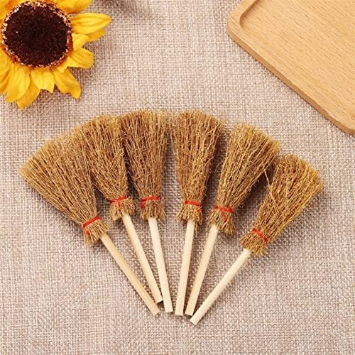 DDGURDH 12pcs Mini Hand Brooms with Red Rope