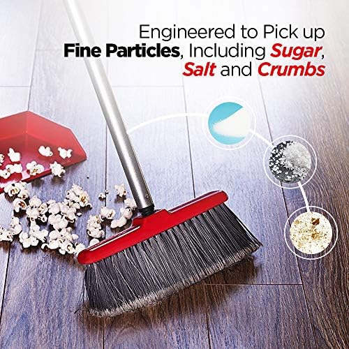 Fuller Brush Adjustable Kitchen Broom Red