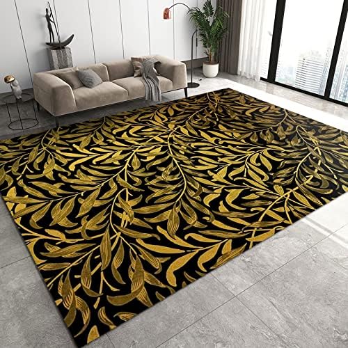 HGKDHK 3D Machine Washable Vine Leaf Rug 3x5ft