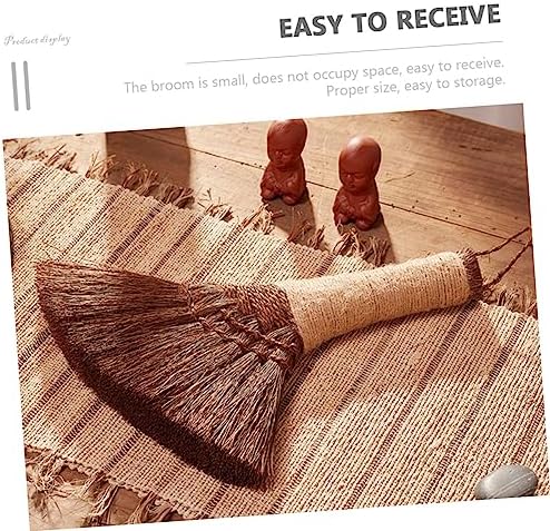 HOMOCONO Desktop Palm Handle Broom for Home Kitchen Office Cleaning