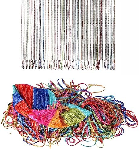 Leadigol Crystal Beaded Door Curtain Decor